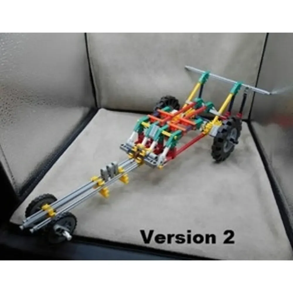 K'NEX 1994 Rubber Band Racers 10301/12002 Kit w/Roller 96202 READ Description